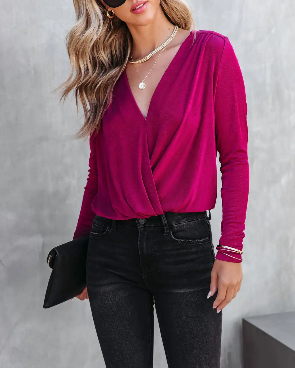 FATE-001 Gave You My All Drape Bodysuit - Wine - FINAL SALE 6 FATE-001 Gave You My All Drape Bodysuit - Wine - FINAL SALE - Image 6