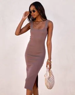 Gemara Knit Midi Dress - Dark Mauve - SALE 12 Gemara Knit Midi Dress - Dark Mauve - SALE -clothes Sales Gemaraknitmididressdarkmauve173