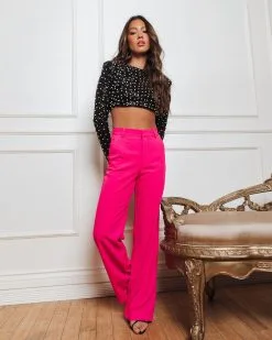 Gisselle Pocketed Pants - Fuchsia - FINAL SALE -clothes Sales Gissellepocketedpantsfuschia21