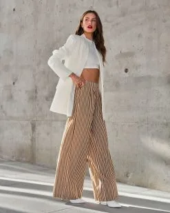 MABL-001 Cynthia Pocketed Blazer - Cream - FINAL SALE -clothes Sales GizelleStripedPocketedWideLegPants CynthiaPocketedBlazerCream10