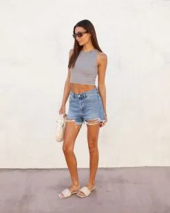 NIKI-001 Halo Seamless Crop Top - Grey -clothes Sales Haloseamlesscroptopgrey00661