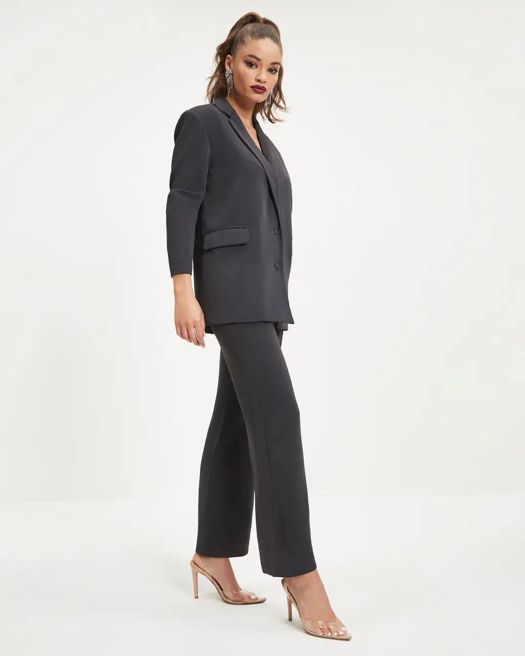 OLIV-001 Harris Pocketed Trousers - Dark Grey - FINAL SALE 6 OLIV-001 Harris Pocketed Trousers - Dark Grey - FINAL SALE - Image 6