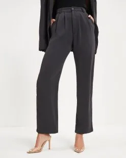 OLIV-001 Harris Pocketed Trousers - Dark Grey - FINAL SALE