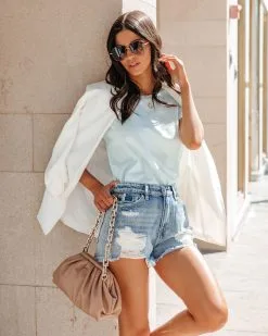 Hillary Cotton Tee - Light Blue - FINAL SALE -clothes Sales HillaryCottonTeeLightBlue60