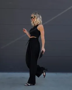 AAKA-001 Del Ray Waist Tie Wide Leg Pants - Black - SALE 12 AAKA-001 Del Ray Waist Tie Wide Leg Pants - Black - SALE -clothes Sales IMG 0988 dbd46cb6 e5dc 4f23 95f4 ca7fe7cd4e72