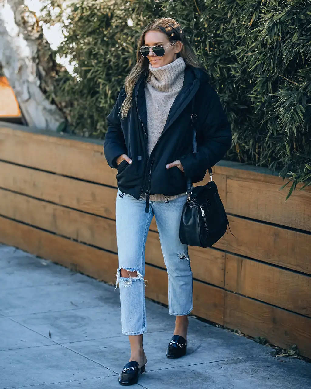 DRES-001 Stay Awhile Pocketed Hooded Puffer Jacket - Black - FINAL SALE 9 DRES-001 Stay Awhile Pocketed Hooded Puffer Jacket - Black - FINAL SALE - Image 9