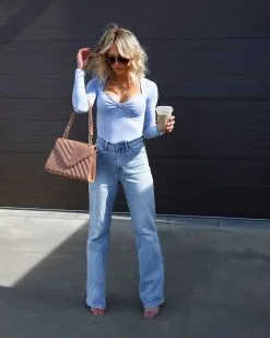 BLUE-001 Marietta Front Twist Bodysuit - Light Blue - FINAL SALE 9 BLUE-001 Marietta Front Twist Bodysuit - Light Blue - FINAL SALE -clothes Sales IMG 1621 0250d4cf 50de 467a 9bc2 86172e6193e6