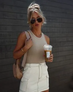 HYFV-001 Always A Vibe Cotton Bodysuit - Latte -clothes Sales IMG 16352