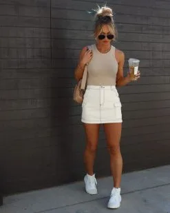 HYFV-001 Always A Vibe Cotton Bodysuit - Latte -clothes Sales IMG 16433