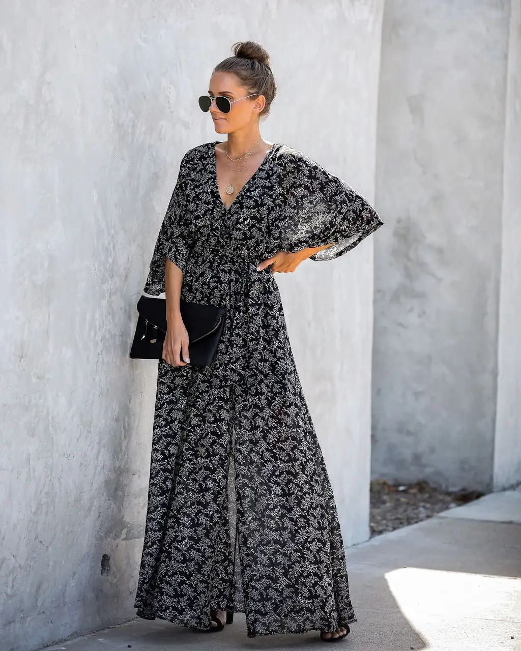 Marina Moment Printed Kimono Maxi Dress - FINAL SALE 5 Marina Moment Printed Kimono Maxi Dress - FINAL SALE - Image 5