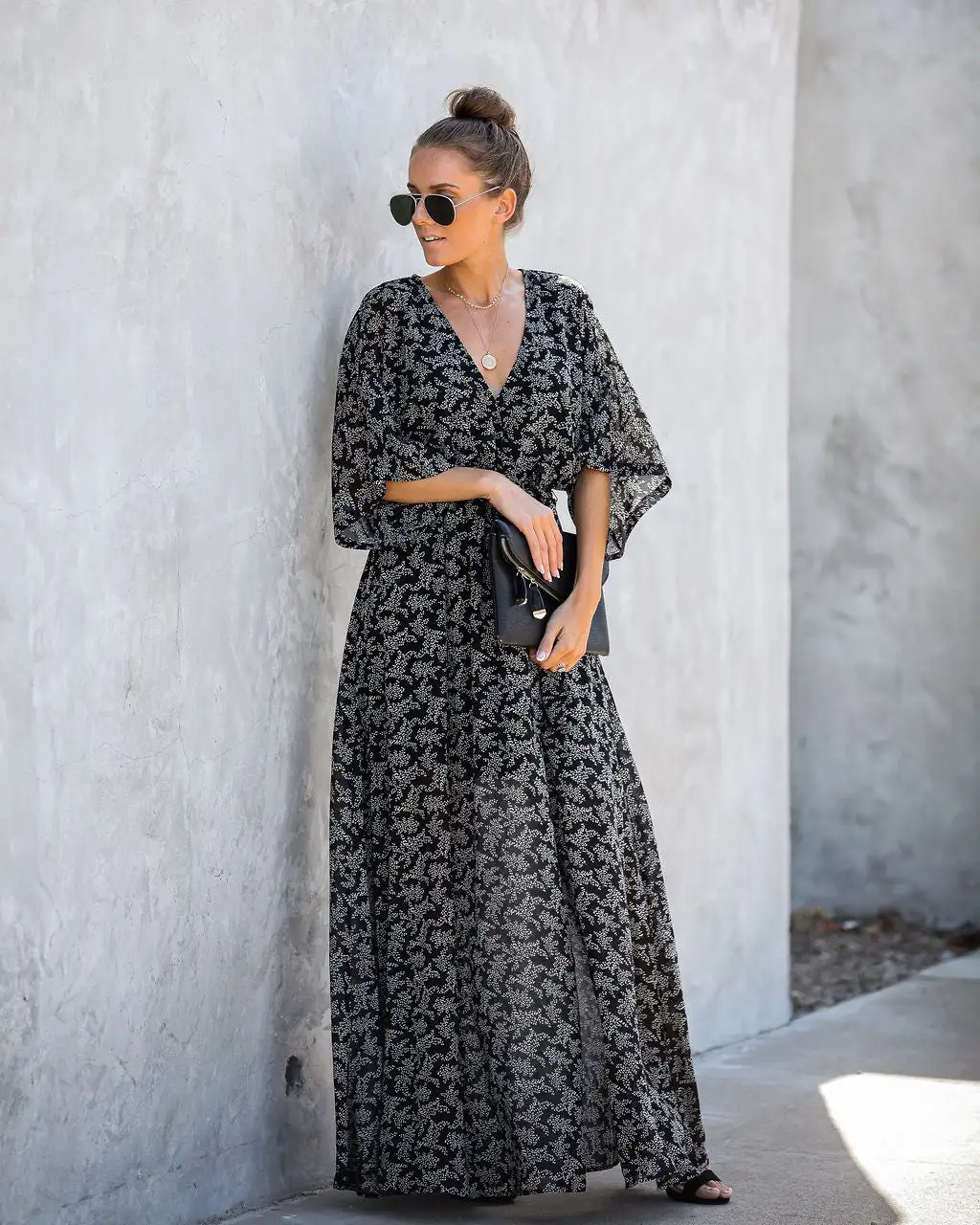 Marina Moment Printed Kimono Maxi Dress - FINAL SALE 8 Marina Moment Printed Kimono Maxi Dress - FINAL SALE - Image 8