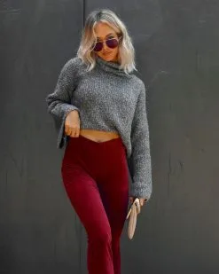 Warmest Wishes Knit Cowl Neck Bell Sleeve Sweater - Grey - FINAL SALE 11 Warmest Wishes Knit Cowl Neck Bell Sleeve Sweater - Grey - FINAL SALE -clothes Sales IMG 18262