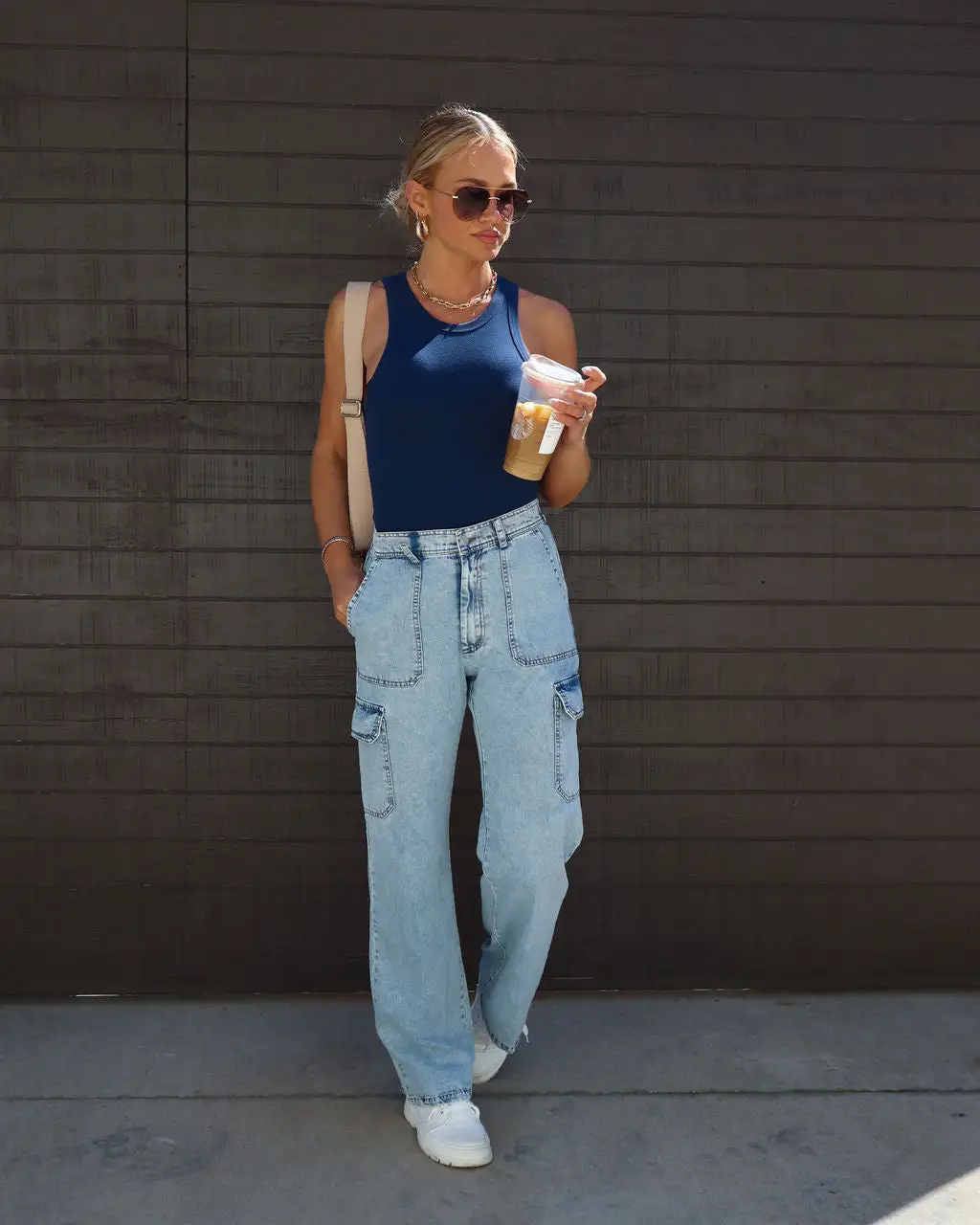 HYFV-001 Always A Vibe Cotton Bodysuit - Midnight Blue 1 HYFV-001 Always A Vibe Cotton Bodysuit - Midnight Blue