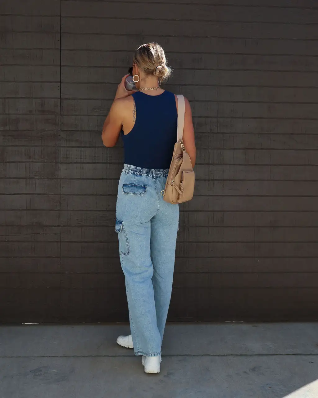 HYFV-001 Always A Vibe Cotton Bodysuit - Midnight Blue 4 HYFV-001 Always A Vibe Cotton Bodysuit - Midnight Blue - Image 4