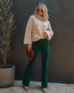 NEWB-001 Sophie High Rise Bell Bottom Corduroy Pants - Green - FINAL SALE -clothes Sales IMG 2162 3a7a03b9 4ae6 467b bb65 f3d49549a840
