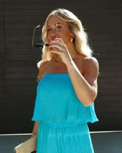 Miami Vice Strapless Crop Top - Aqua -clothes Sales IMG 2573 07f6ea69 0f55 4feb aa4a 542d7448f28e