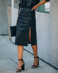 OLIV-001 Adriana Faux Leather Skirt - FINAL SALE -clothes Sales IMG 2734 57e6d0f8 fde2 4613 90cf d46a67219a77