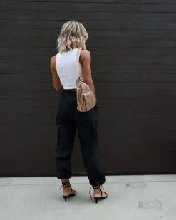 LUMI-001 Old Skool Cargo Nylon Pants - Black - SALE -clothes Sales IMG 3074 e19369e7 5e7d 44ec ad9e eca9c6fb67f7