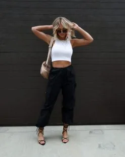 LUMI-001 Old Skool Cargo Nylon Pants - Black - SALE -clothes Sales IMG 3078 391b18ea dbca 4adb 9340 86590d267fab