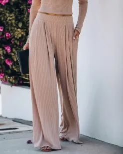 Hermosa Pocketed Ribbed Wide Leg Pants - Mocha - FINAL SALE -clothes Sales IMG 3272 71b7ca0f 7ba3 40c5 819f fbd4eaa645a4