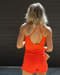 BLUE-001 Esme Front Tie Bodysuit - Red -clothes Sales IMG 3285 58467f75 54b4 4f3e abfc c37f844959ee