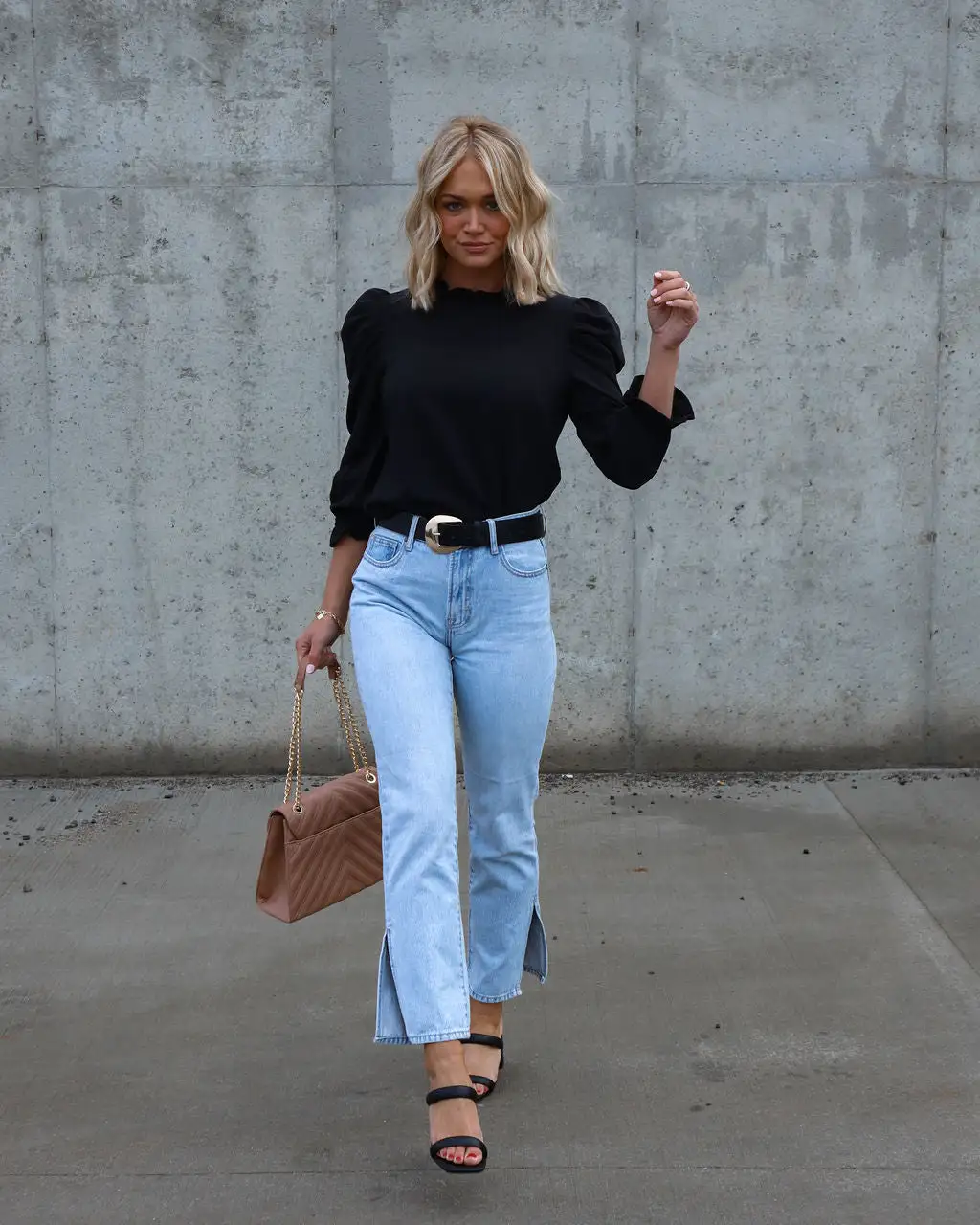 SUGA-001 Top Of The Throne Puff Sleeve Top - Black - SALE 4 SUGA-001 Top Of The Throne Puff Sleeve Top - Black - SALE - Image 4