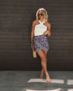 Alessia Ribbed Halter Top - White 13 Alessia Ribbed Halter Top - White -clothes Sales IMG 44392