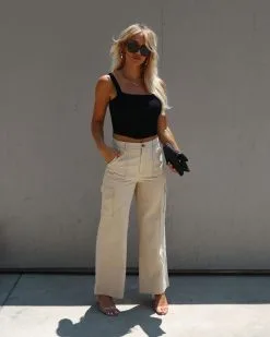 Clarina Ribbed Square Neck Crop Top - Black -clothes Sales IMG 4732 4b063136 5a3e 4a8d 9167 fa046cfa7c43