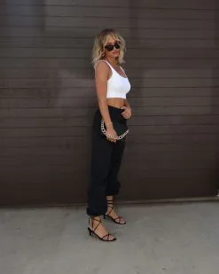 GILL-001 Kenny Nylon Pocketed Pants - Black 9 GILL-001 Kenny Nylon Pocketed Pants - Black -clothes Sales IMG 53812