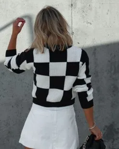 Morris Checkered Pullover Sweater - Black/White Combo - SALE 10 Morris Checkered Pullover Sweater - Black/White Combo - SALE -clothes Sales IMG 5461 85317e0c 9a0d 4377 b694 1485d076ffac