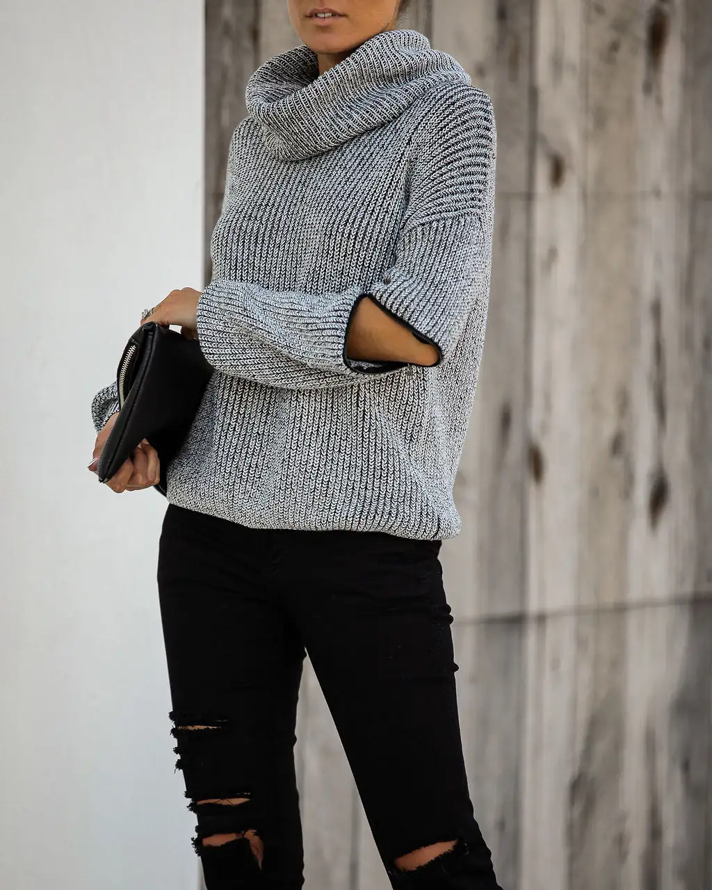 Tower Bridge Cotton Blend Zip Sleeve Knit Sweater - FINAL SALE 4 Tower Bridge Cotton Blend Zip Sleeve Knit Sweater - FINAL SALE - Image 4