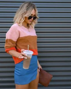 Shades Of Fall Colorblock Knit Pullover - FINAL SALE -clothes Sales IMG 6094 10884a1d 8ea9 46a1 ad8a ea0934c2745c