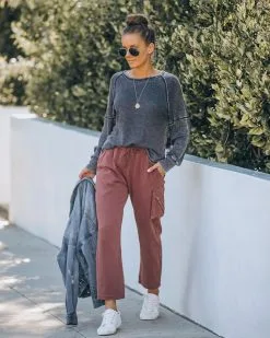 MUST-001 Cristiana Cotton Pocketed Cargo Joggers - FINAL SALE -clothes Sales IMG 6112 34867eb1 c38f 44fa b022 f12543561f72