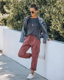 MUST-001 Cristiana Cotton Pocketed Cargo Joggers - FINAL SALE -clothes Sales IMG 6180 a6d9249b 826e 45d4 9166 a51282094e2d