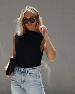 SKYL-002 Funchal Sleeveless Bodysuit - Black -clothes Sales IMG 6401 73bf0788 a436 45fe 8ff7 cd6aa2e8046a