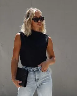 SKYL-002 Funchal Sleeveless Bodysuit - Black -clothes Sales IMG 6405 53e46889 df25 4528 9e44 2bbfd02862d5