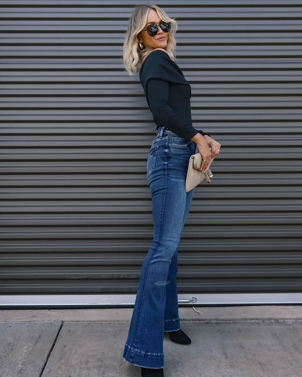 CHRY-001 Stop And Stare Asymmetrical Off Shoulder Bodysuit - Black - FINAL SALE 7 CHRY-001 Stop And Stare Asymmetrical Off Shoulder Bodysuit - Black - FINAL SALE - Image 7