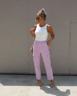 DEE-001 Sancti Cargo Pants - Lavender 13 DEE-001 Sancti Cargo Pants - Lavender -clothes Sales IMG 6978 3b265e86 cc4d 4847 90ff 6bc4000b75e4