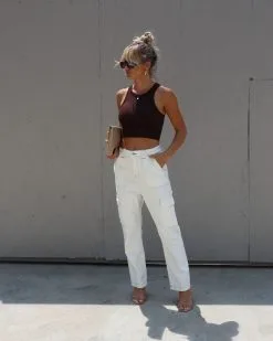 DEE-001 Sancti Cargo Pants - Cream -clothes Sales IMG 6995 149f47b6 5f29 420f a3a7 20af2e4002e5