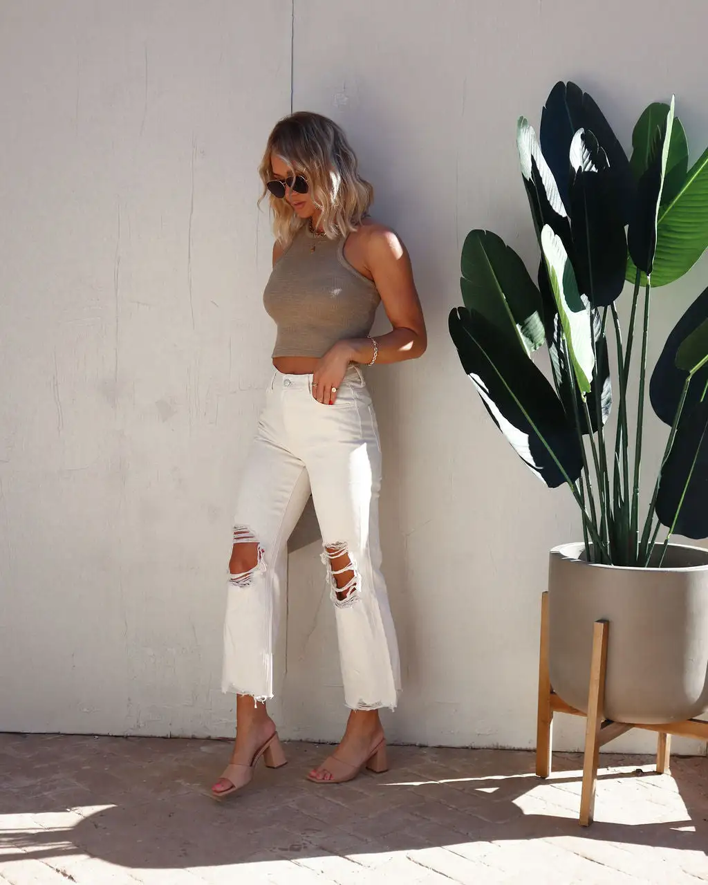 Sherrie Ribbed Knit Top - Moss - SALE 3 Sherrie Ribbed Knit Top - Moss - SALE - Image 3