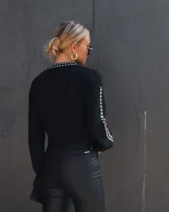 Envy Knit Exposed Stitching Sweater - Black/White - SALE -clothes Sales IMG 7697 c18c9dbf 2c21 43ed b227 32c076fae097