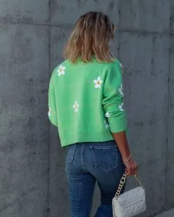 SUGA-001 Sweetest Daisy Knit Tank Top - Green - SALE -clothes Sales IMG 7889 00220a20 1fb6 488a bae7 461cae191201