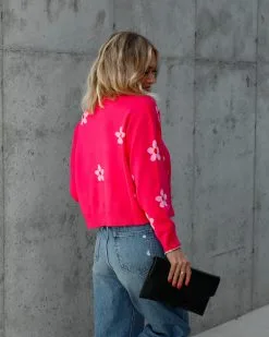 Sweetest Daisy Button Front Cardigan - Fuchsia - SALE -clothes Sales IMG 8017 ea1285ca 0b3a 4aa0 8de5 1a765c0ac9d4