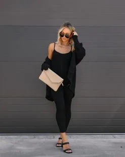 Sinclaire Cotton Pocketed Cardigan - Black - FINAL SALE -clothes Sales IMG 8427 bc02d34f d3f4 4c5c bb7e 536a5c9fb4ab