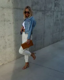 ENTR-001 Rhode Island High Waisted Pocketed Pants - Cream -clothes Sales IMG 8606 c2735596 2837 4e00 b56a 7d07f1bc44ec