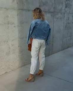 ENTR-001 Rhode Island High Waisted Pocketed Pants - Cream -clothes Sales IMG 8608 7e8b4fd3 9caf 49b0 8572 ff96e1399dbd