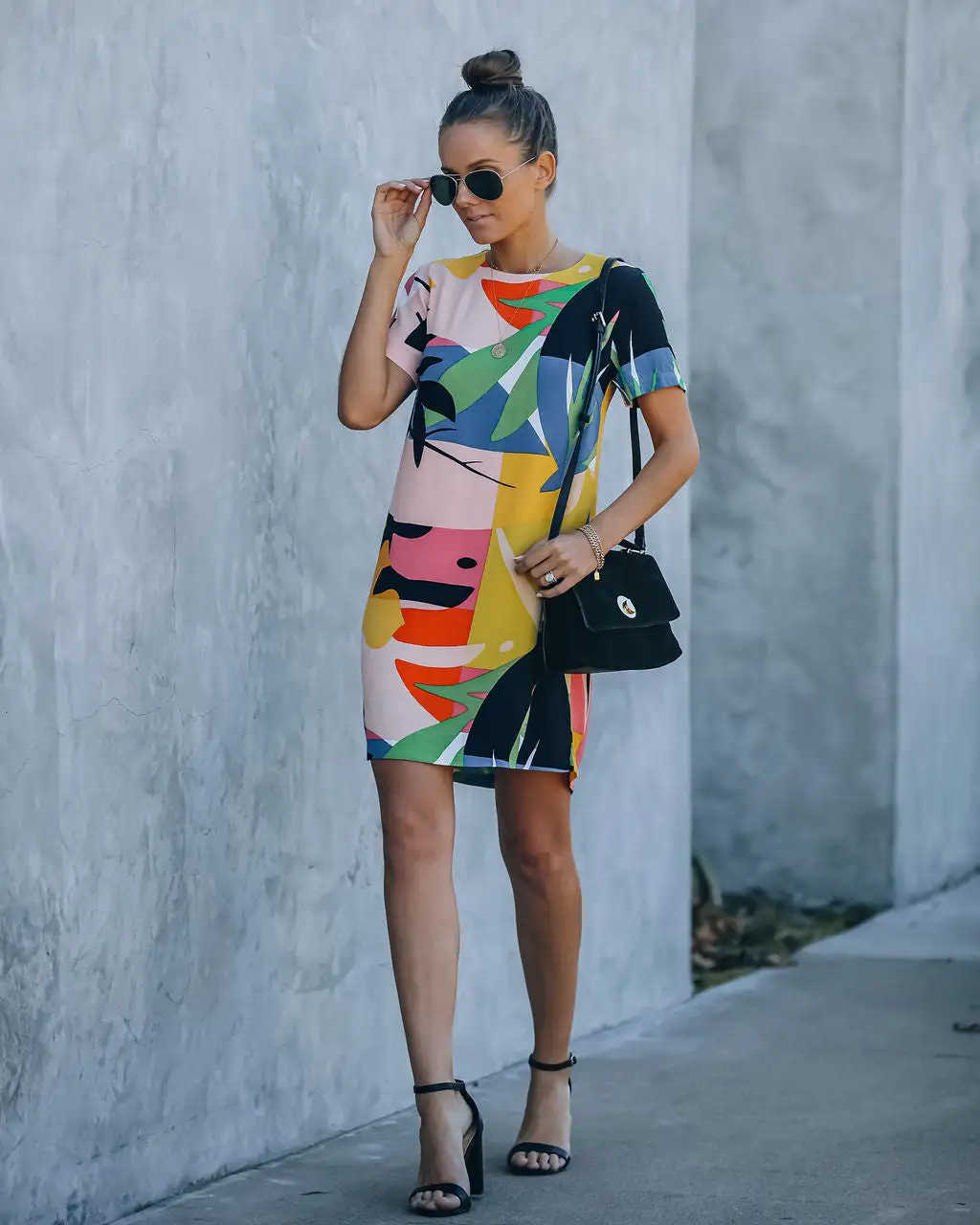 Warhol Printed Mini Shift Dress - FINAL SALE 5 Warhol Printed Mini Shift Dress - FINAL SALE - Image 5