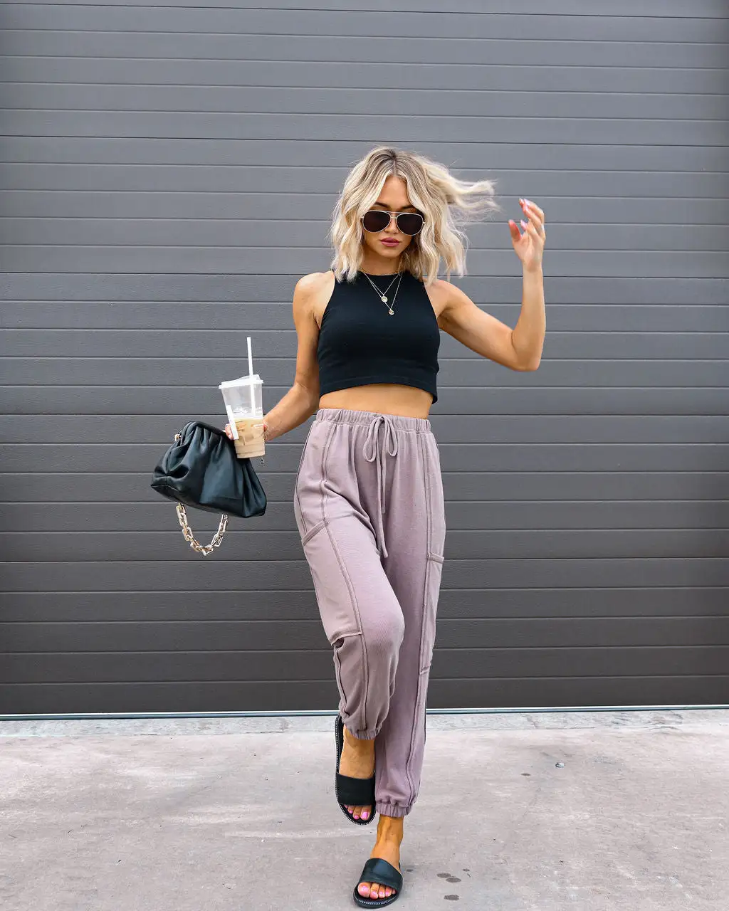 MUST-001 Relaxing Moment Pocketed Jogger Pants - Taupe - FINAL SALE 8 MUST-001 Relaxing Moment Pocketed Jogger Pants - Taupe - FINAL SALE - Image 8