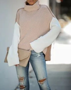 Joyous Occasion Colorblock Turtleneck Sweater - FINAL SALE -clothes Sales IMG 9302 af2810b9 cb7e 4ff3 bf87 69577a4f4070