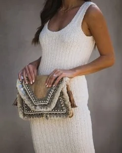 Desert Moon Cotton Ribbed Midi Dress - Oatmeal - FINAL SALE -clothes Sales IMG 9471 91d73148 e600 4e4a bac9 5c1c11764176